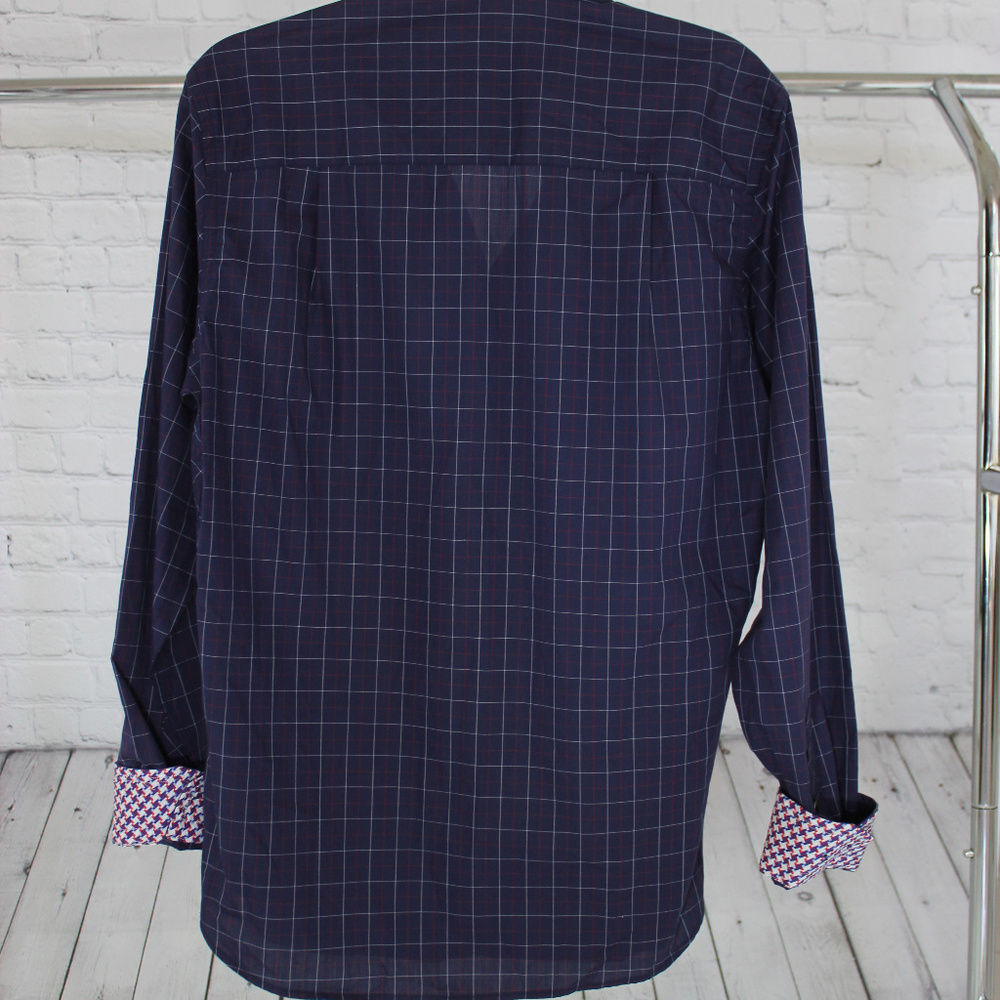 STONE ROSE- MENS LONG SLEEVED CHECK SHIRT - Picture 5 of 5